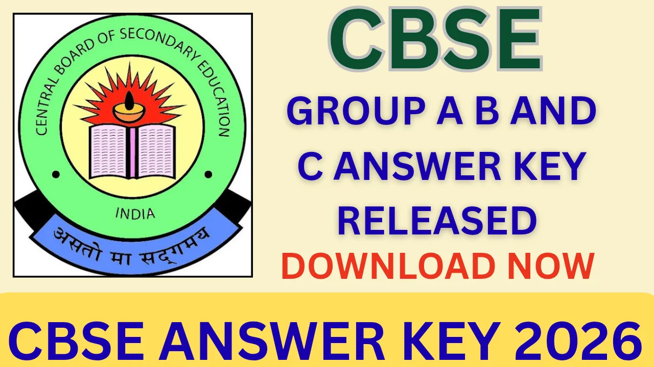 CBSE ANSWER KEY 2026