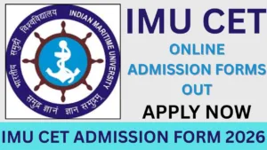 IMU CET ADMISSION FORM 2026